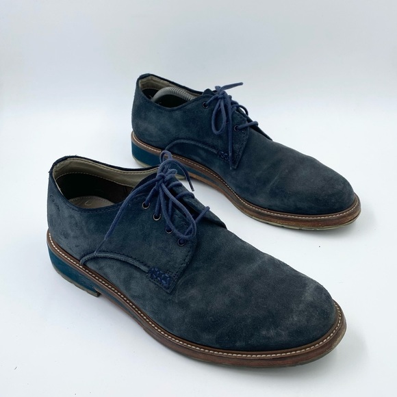 Clarks blue suede dress shoe men's size
